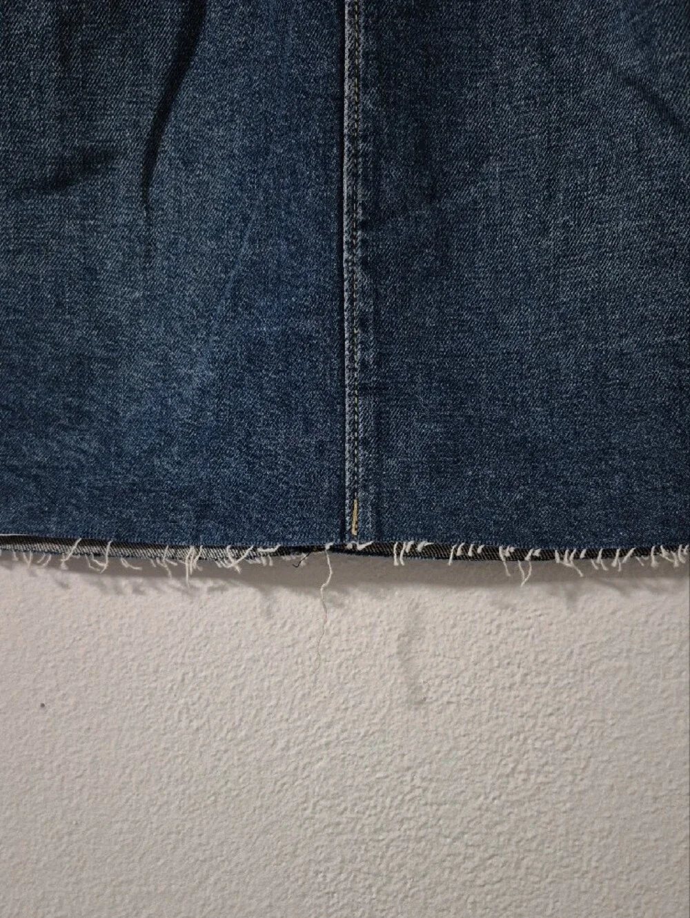 Lee Heritage Denim Pleated Mini Skirt